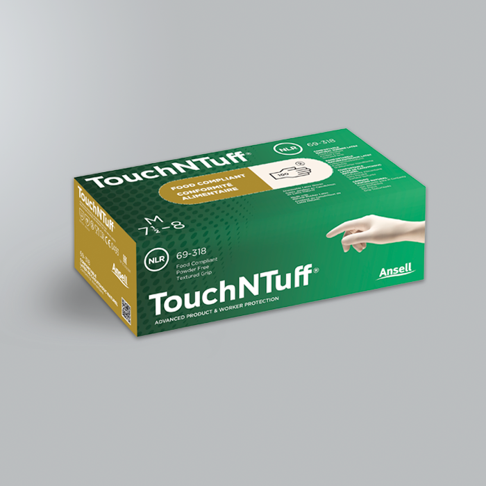 Lightweight Latex Powder Free Gloves TouchNTuff - BOX Lightweight Latex Powder Free Gloves TouchNTuff - BOX